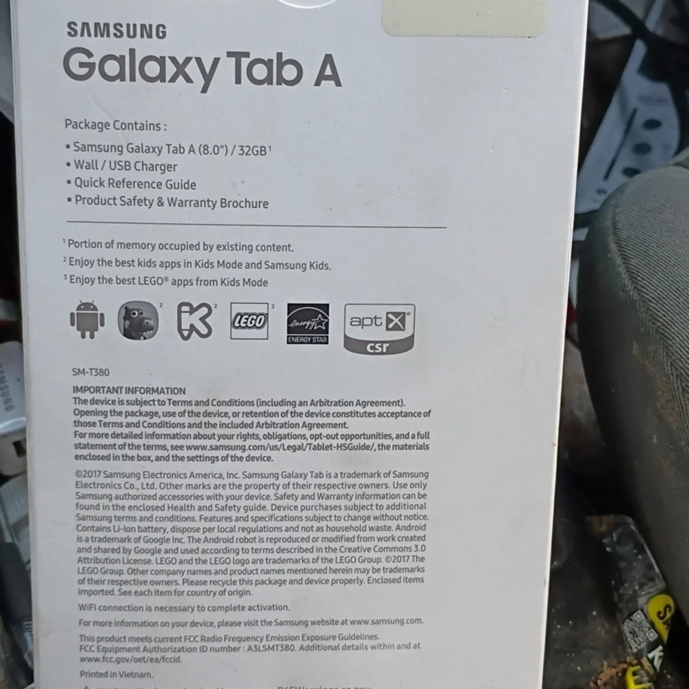 Samsung Tab A - White